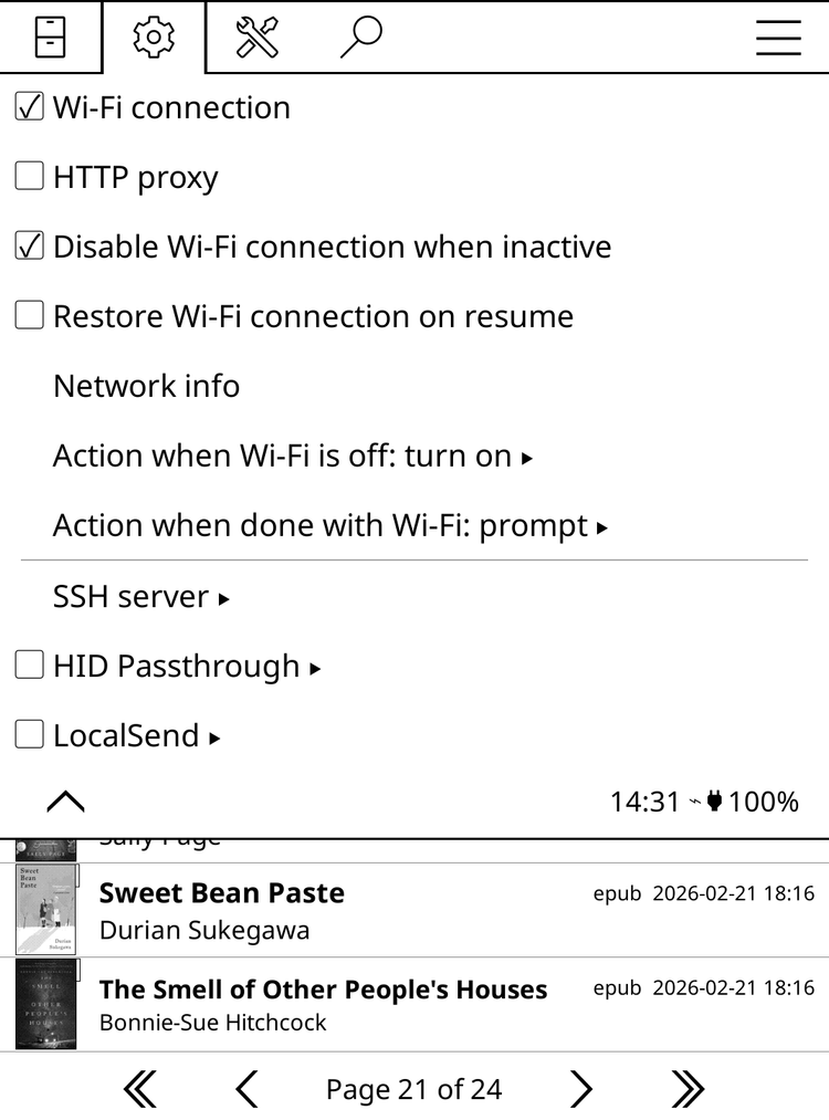 Wireless sharing for Kindle.