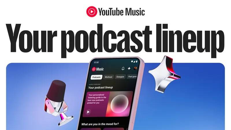 YouTube Music Your Podcast Lineup