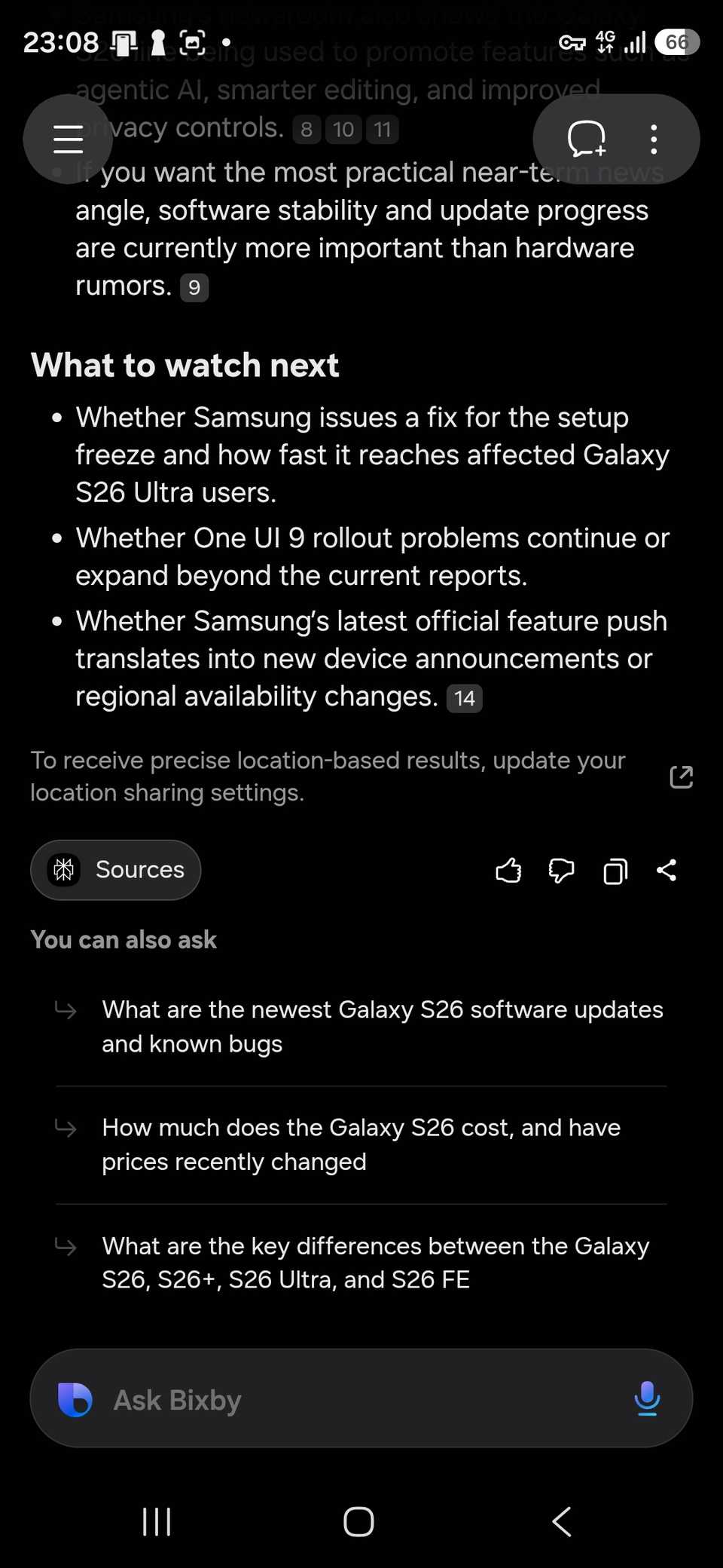 Fonti di perplessità di Bixby