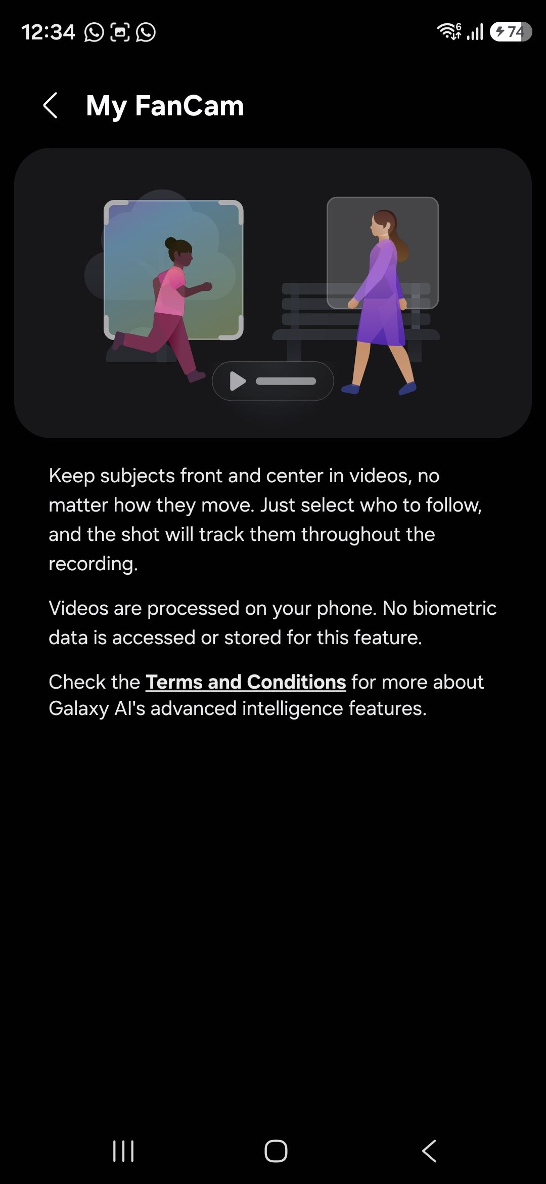 Galaxy AI My FanCam