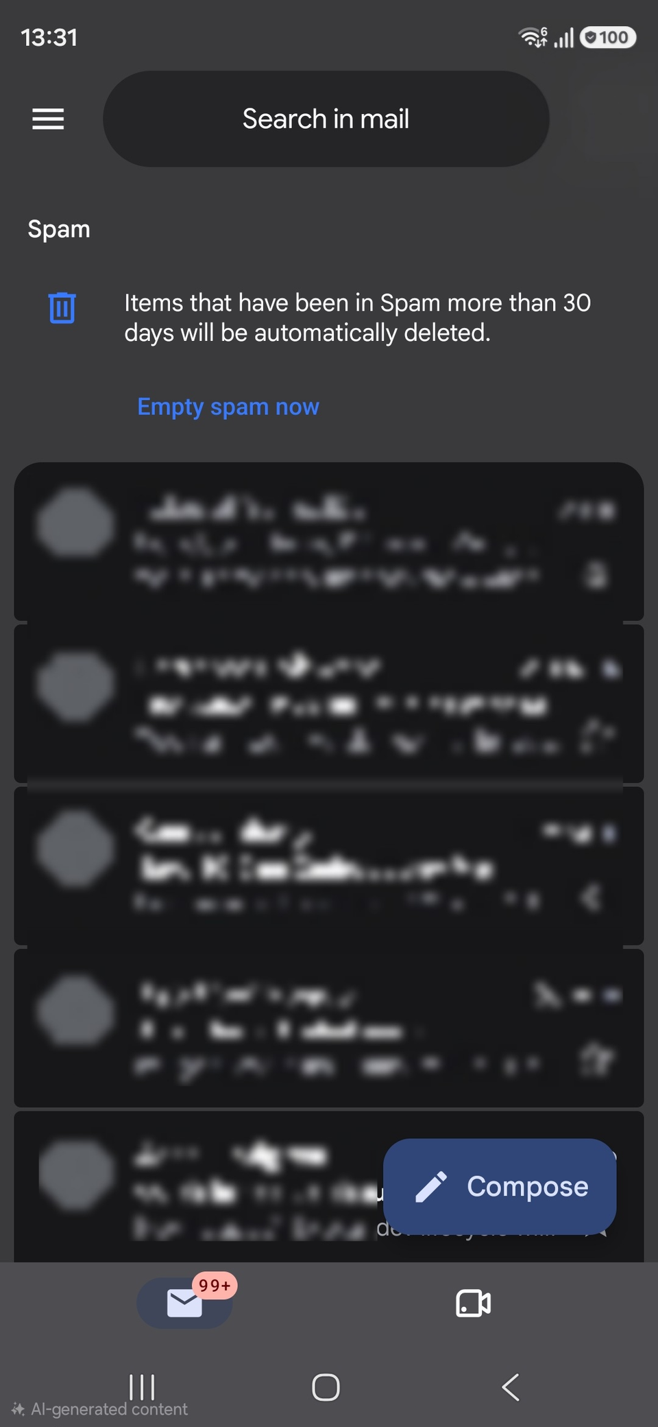 Gmail Spam folder