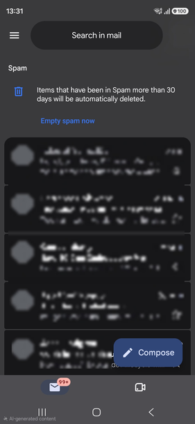 Gmail Spam folder