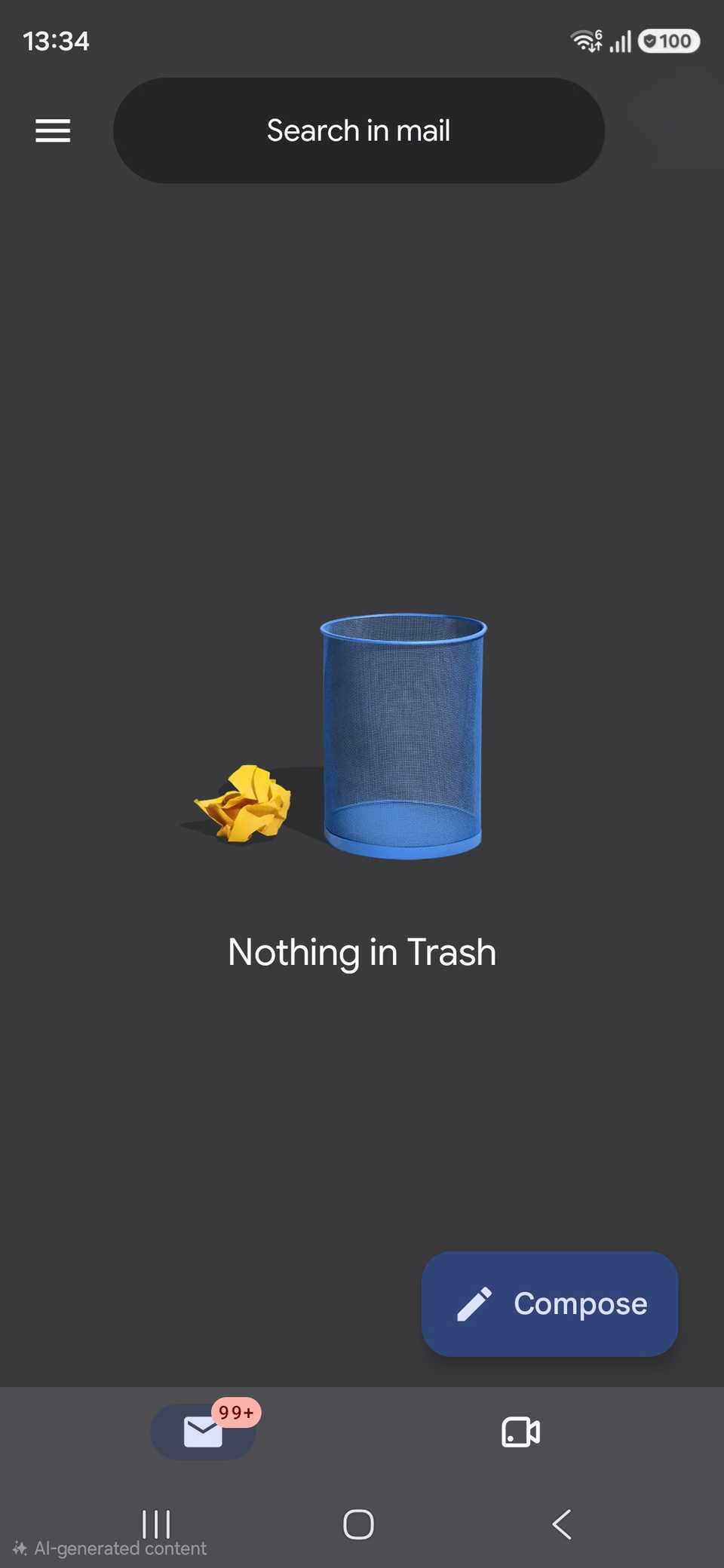 Gmail Trash folder