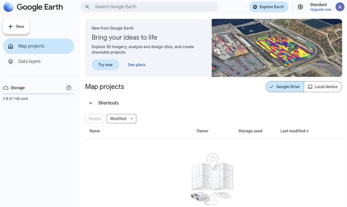 Screenshot showing the Explore option in Google Earth Flight simulator