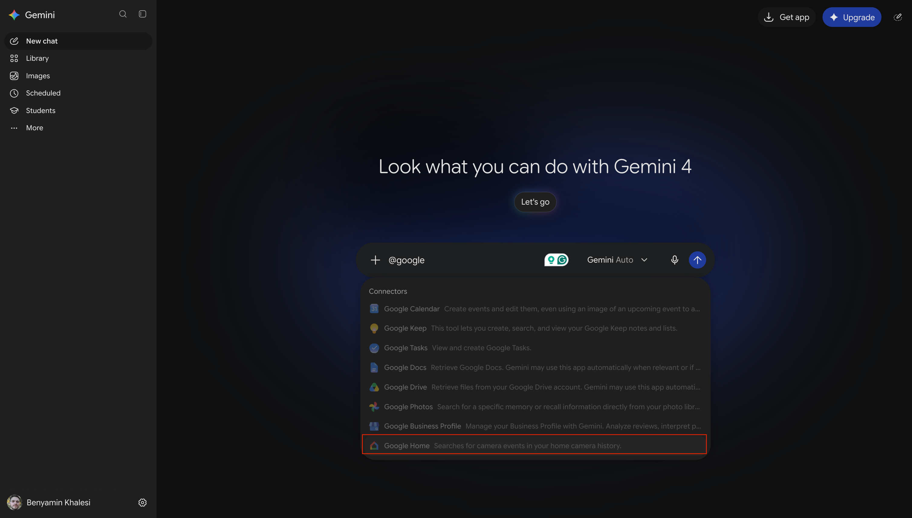 Adding Google Home connector to Gemini