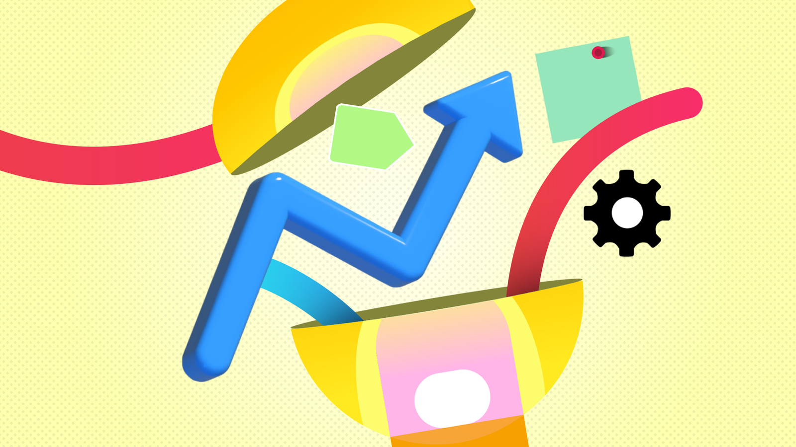 Google Keep logo surrounded by productivity and organization icons.