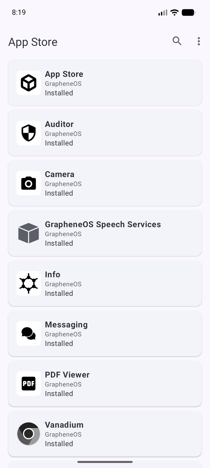 GrapheneOS-App-Store