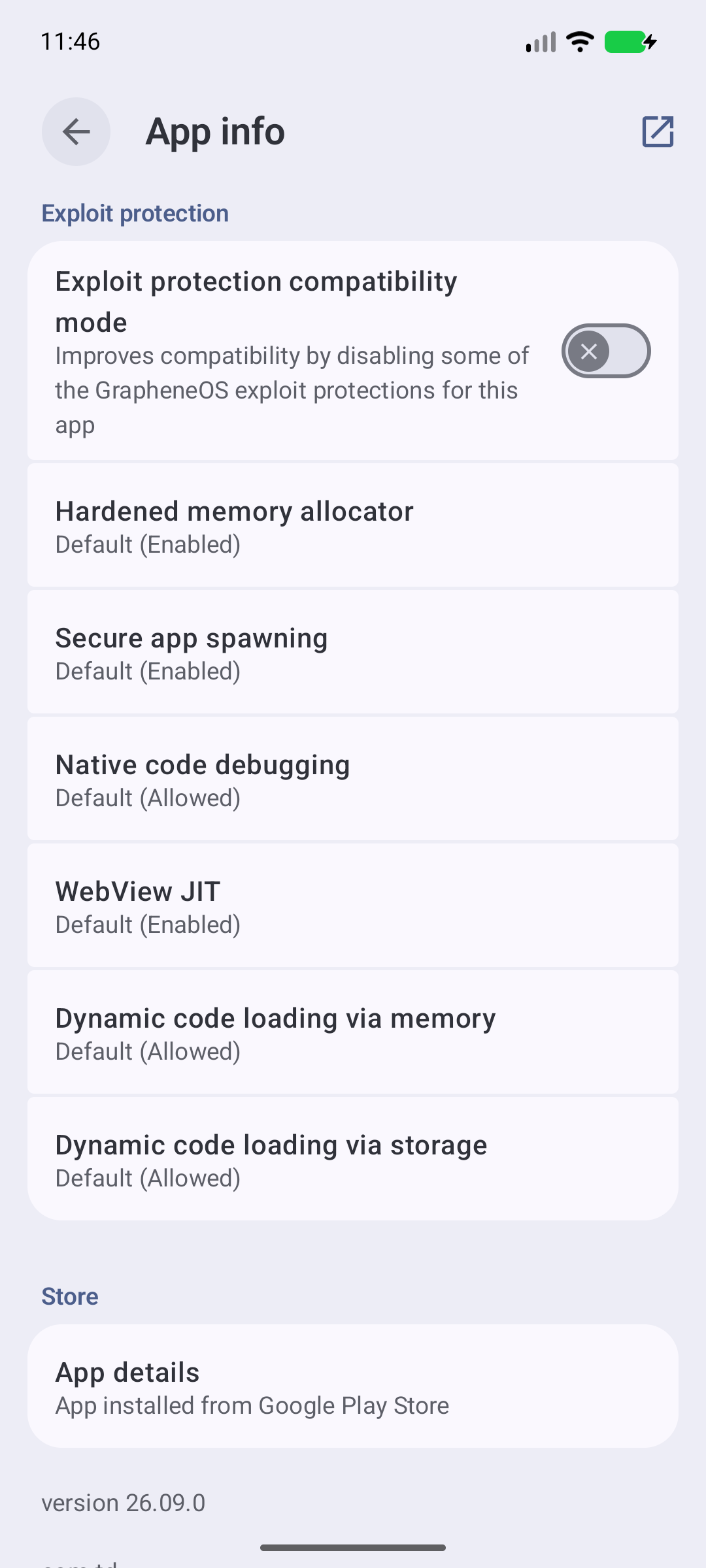 GrapheneOS-exploit-protection-compatibility-mode-1