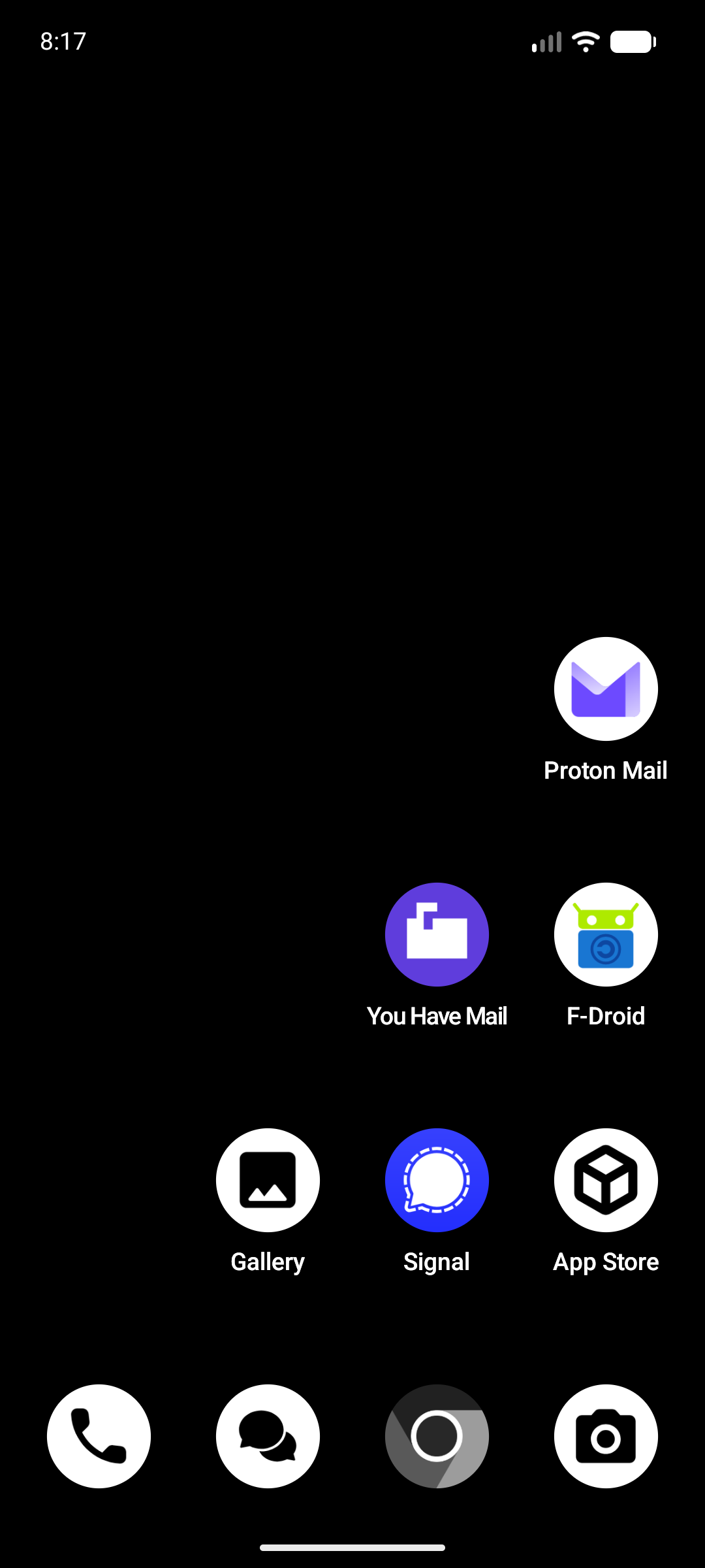 GrapheneOS-privacy-home-screen