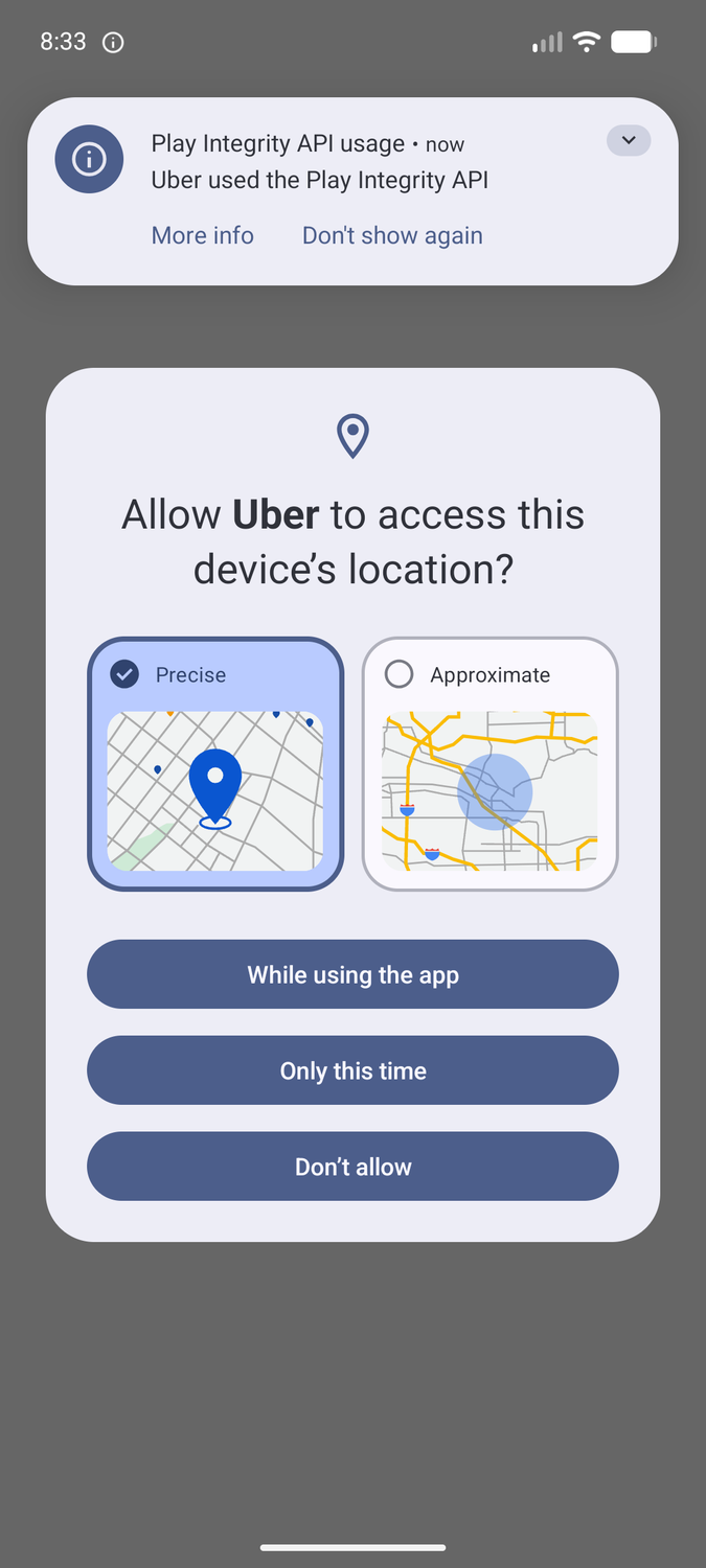 GrapheneOS-Uber-location-access