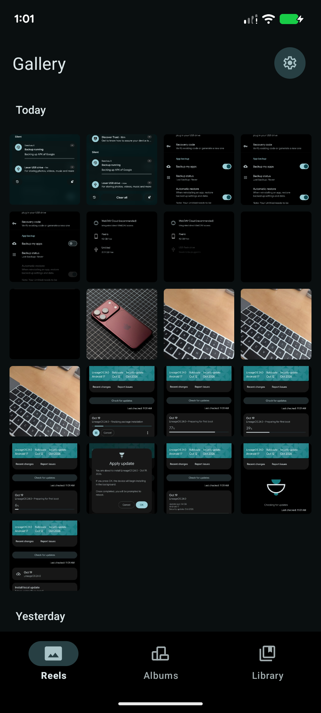LineageOS 24 Glimpse Gallery app