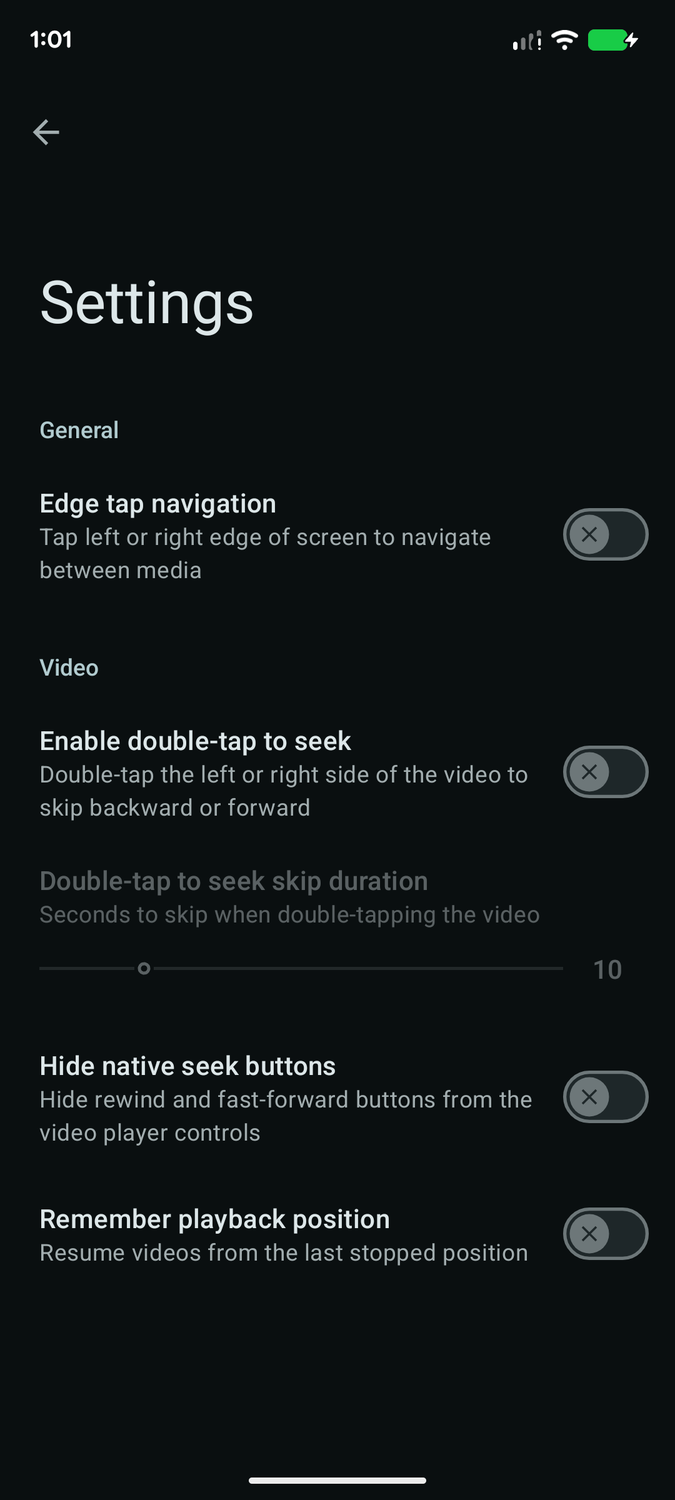 LineageOS 24 Glimpse Gallery app settings