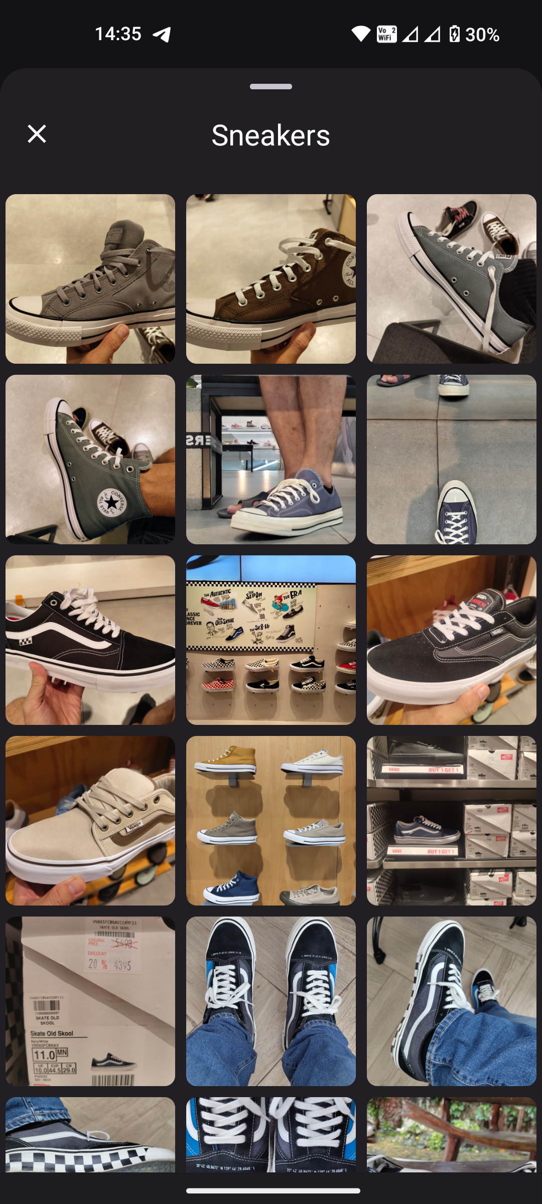 Memoria Android app photo gallery interface