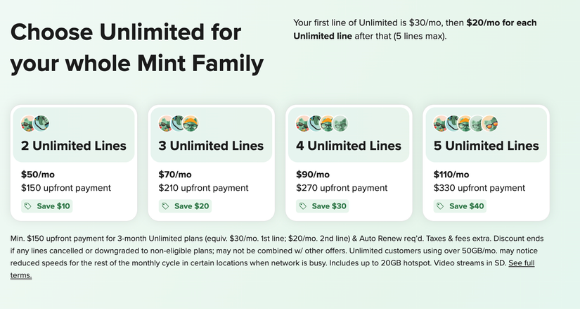 Mint Mobile Family Plan 2026