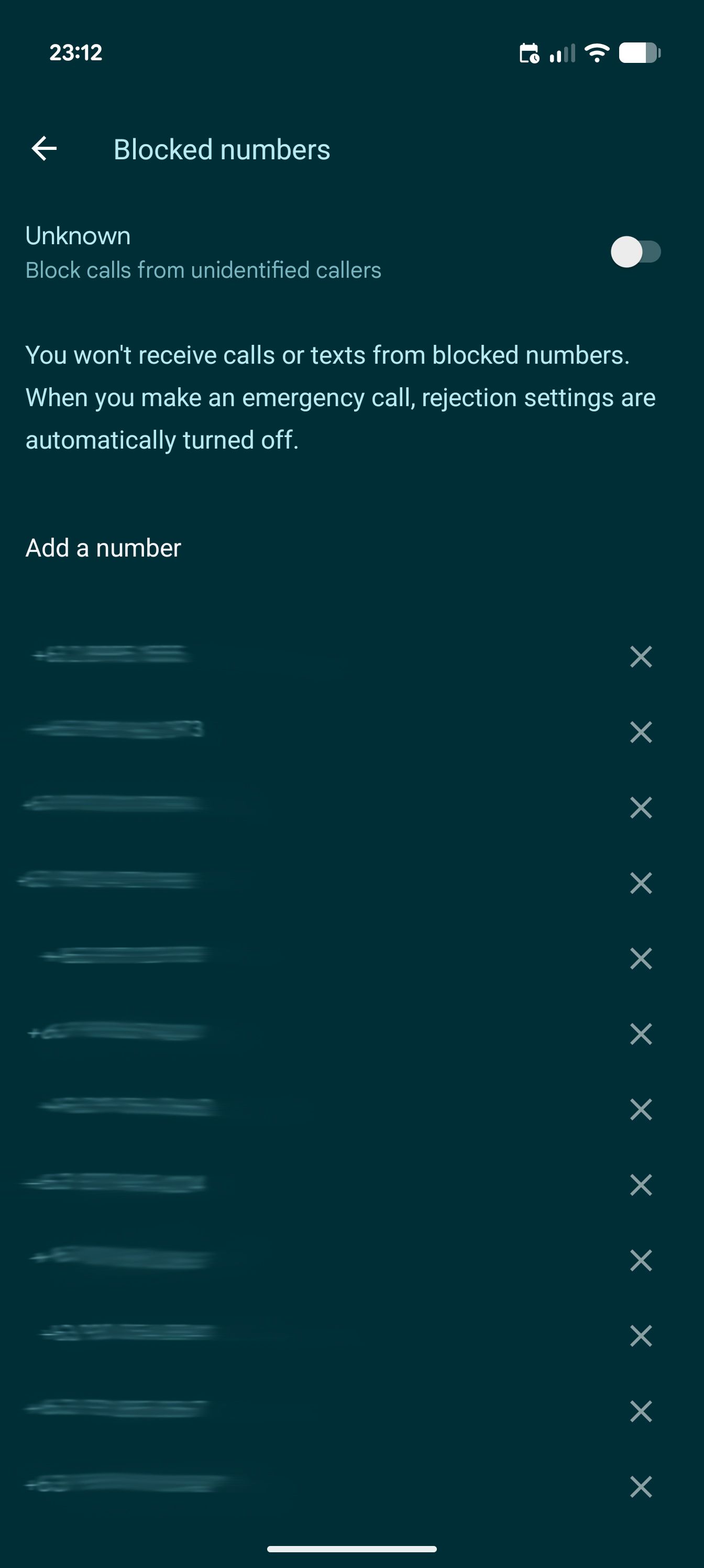 Google Phone dialer blocking feature
