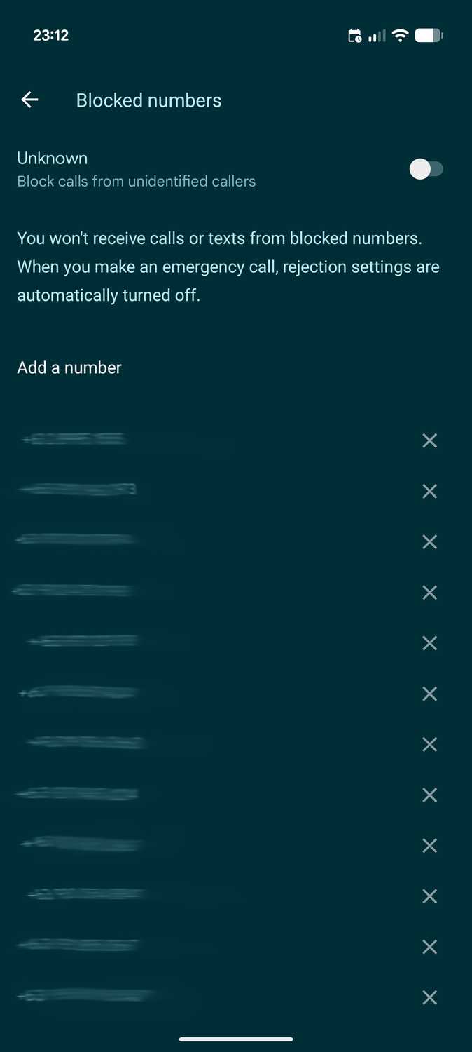 Google Phone dialer blocking feature