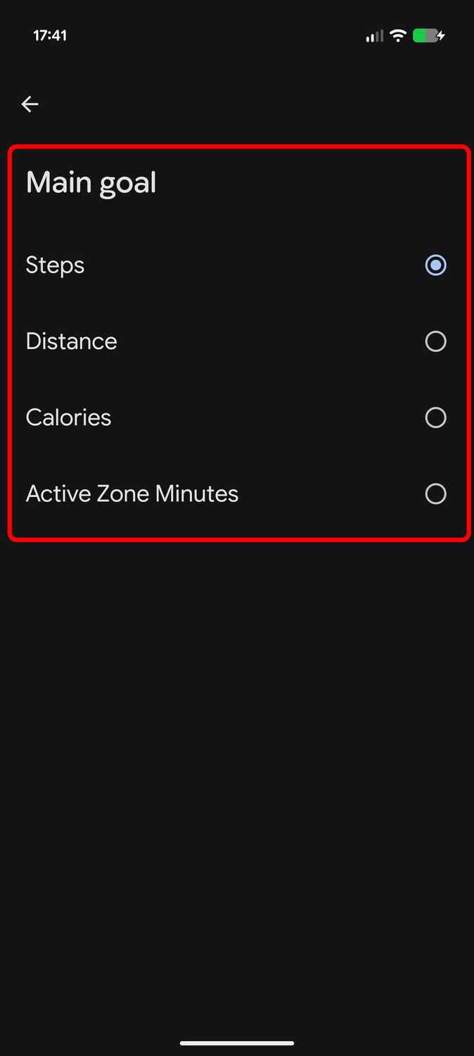 Google Health app with Fitbit Air as main device