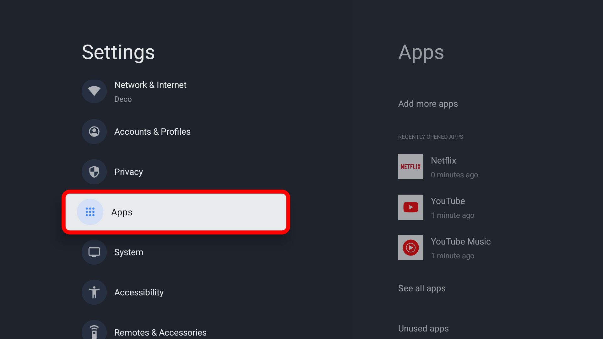 Google TV Streamer apps button