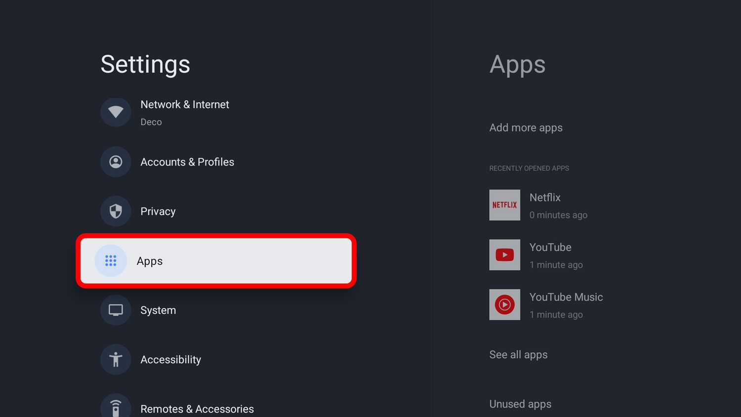 Google TV Streamer apps button