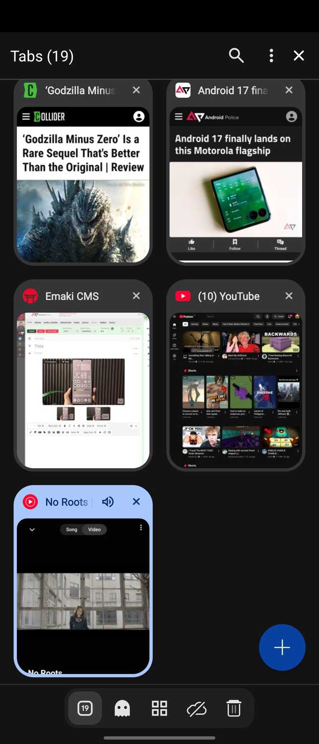 Screenshot-of-Vivaldi-browser-showing-tabs-and-shortcuts-on-Samsung-Galaxy-Android-device