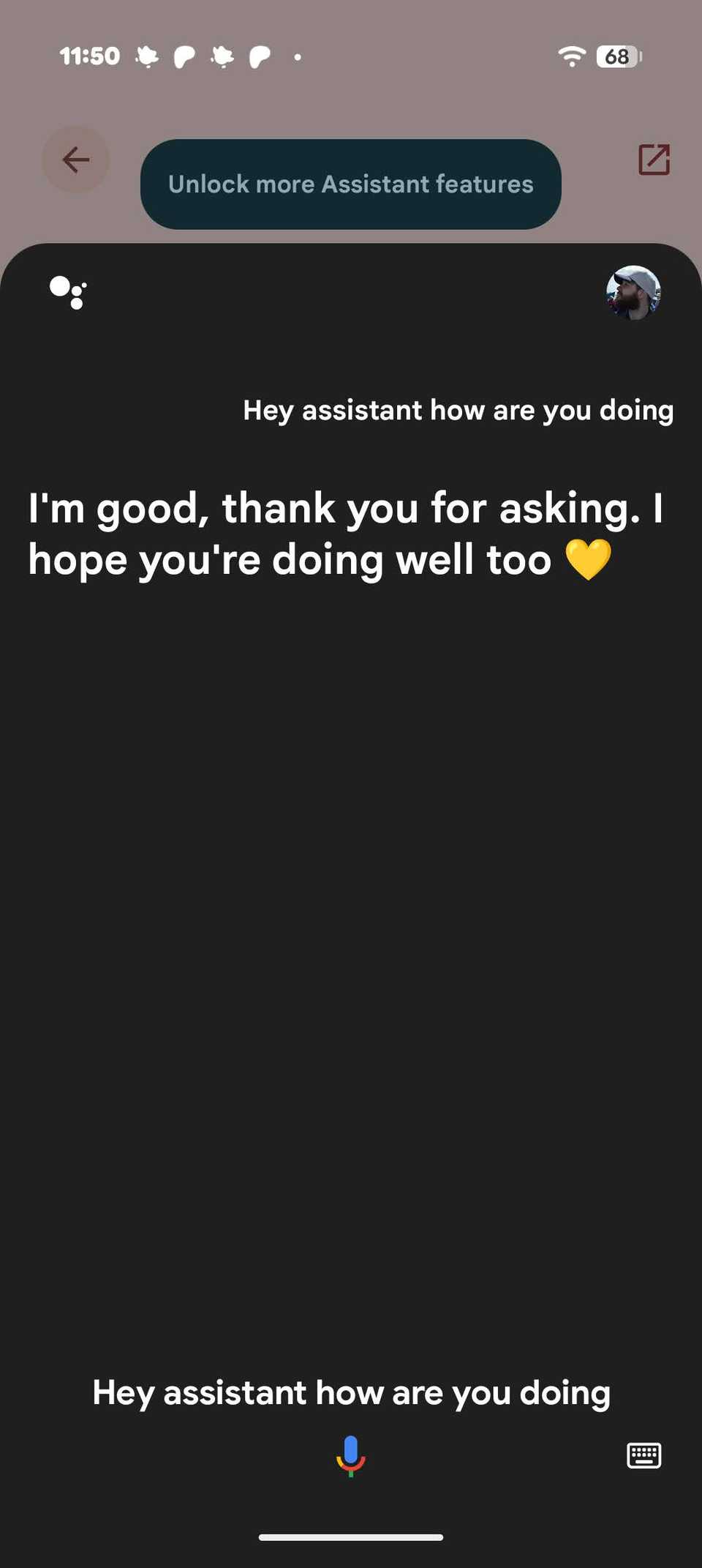 How you doing, Google Assistant?