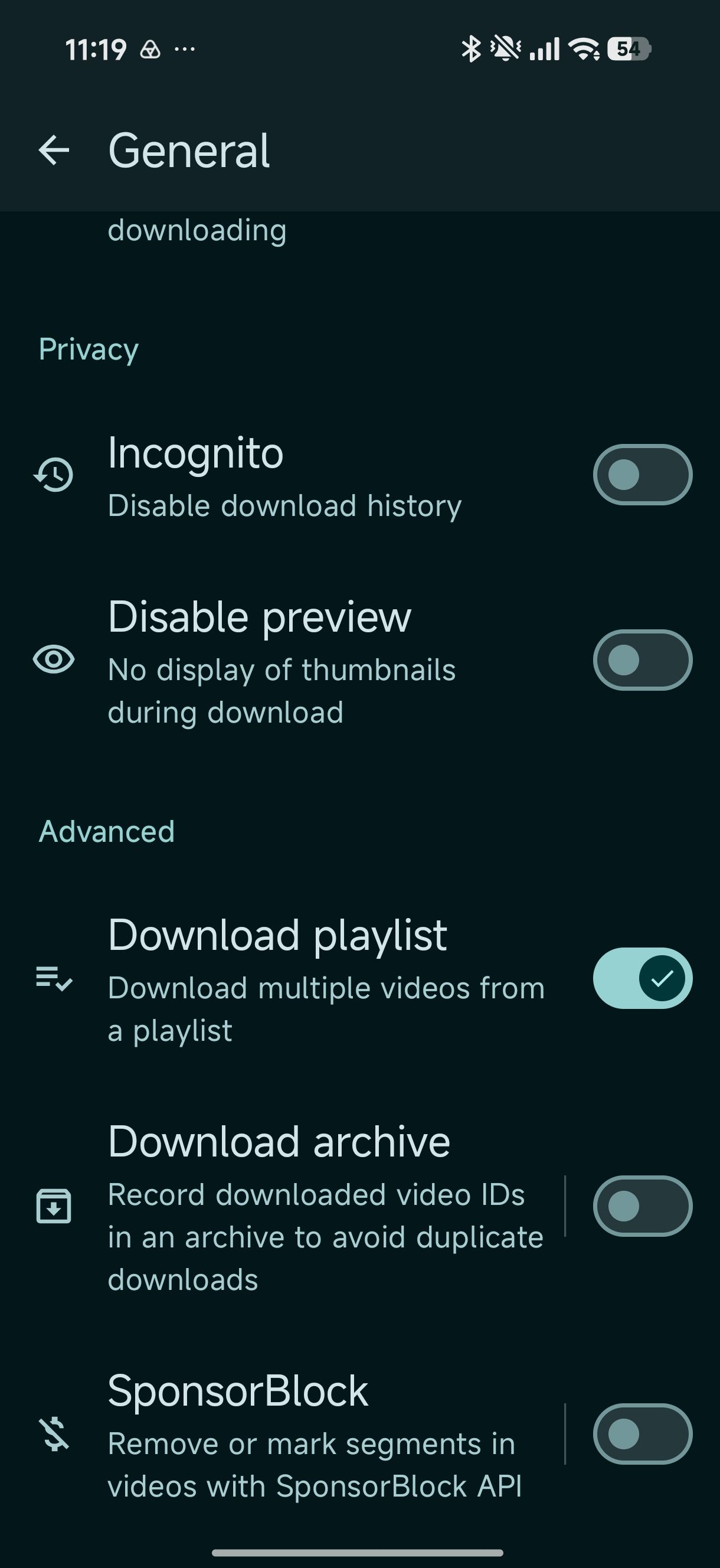 Seal download playlist option