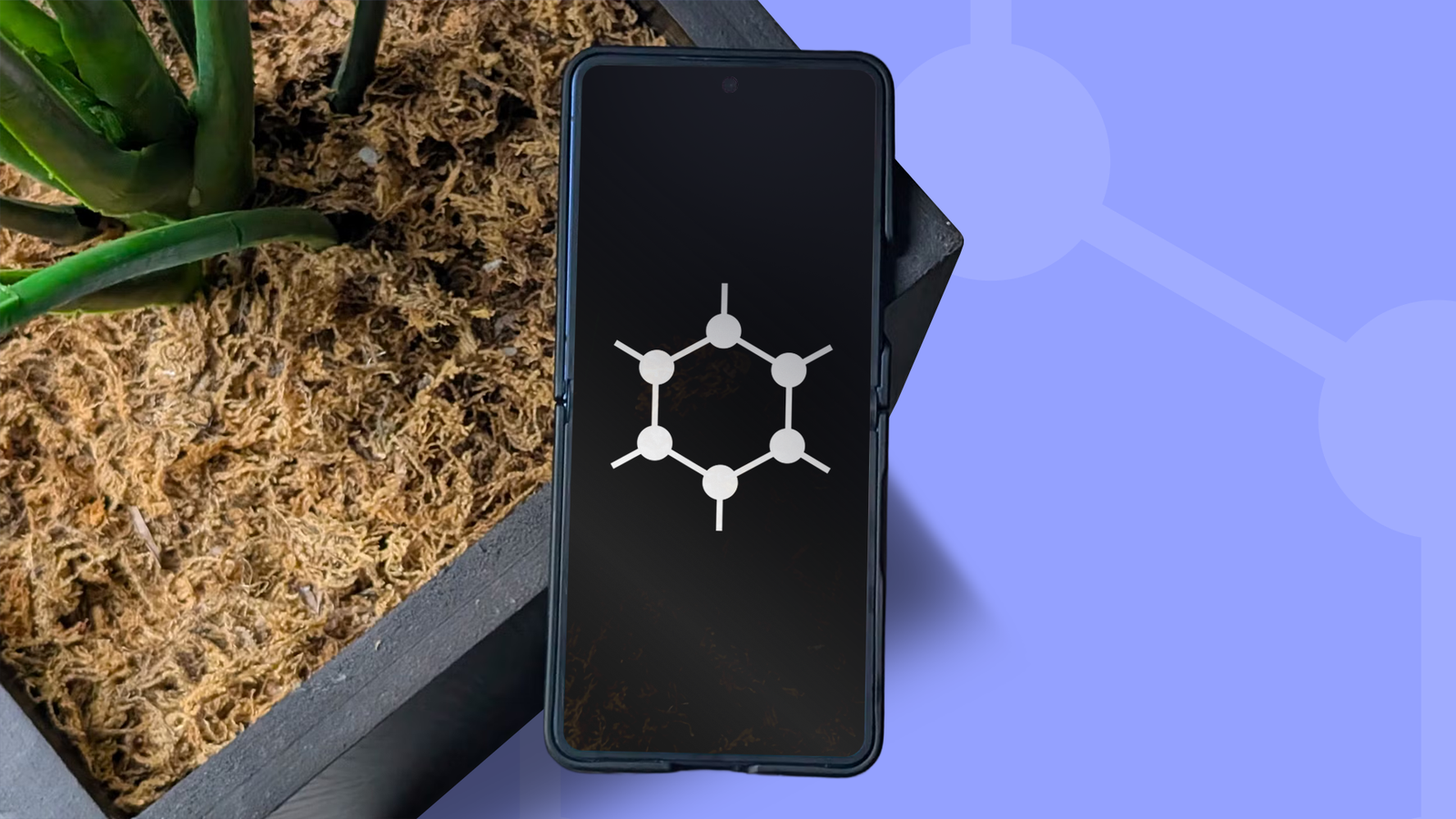 Smartphone running GrapheneOS.