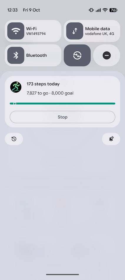 Area notifiche dell'app Stride