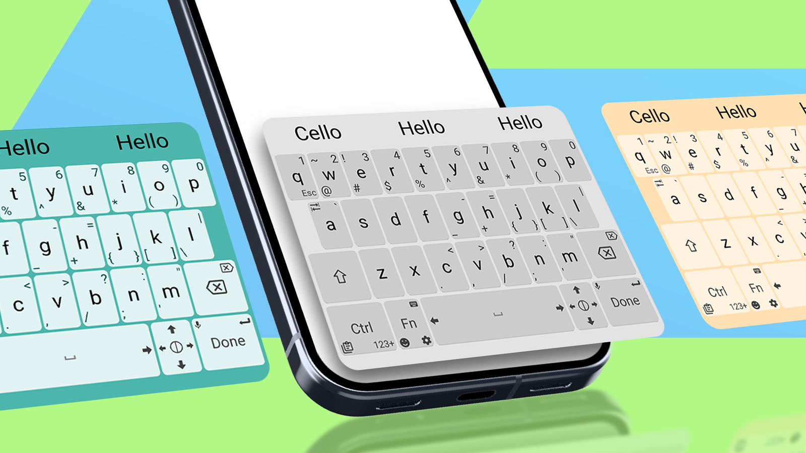 Unexpected Keyboard shown in multiple customizable layouts on Android.