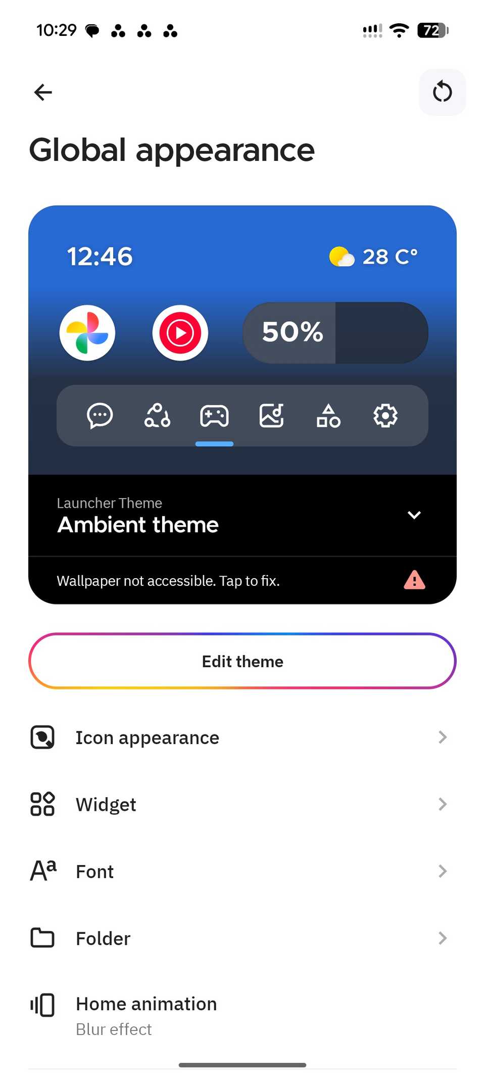 Smart Launcher themes