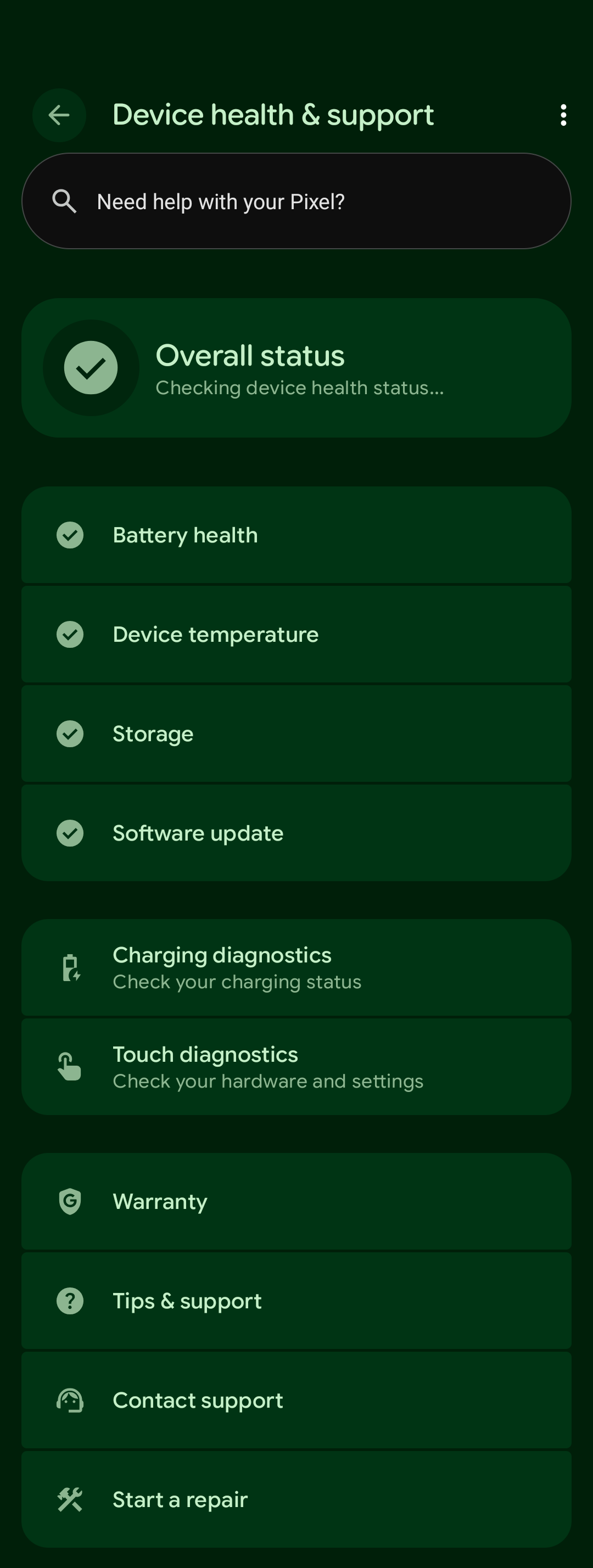 Your older Google Pixel phone just got an updated device health dashboard