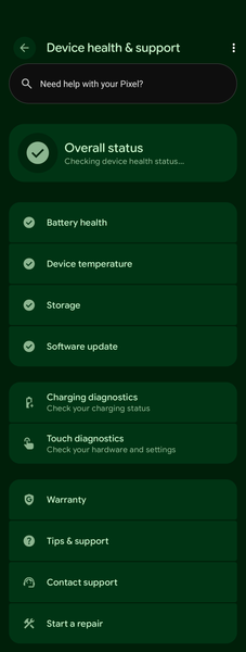 Pixel Phone Status Your older Google Pixel phone just got an updated device health dashboard
