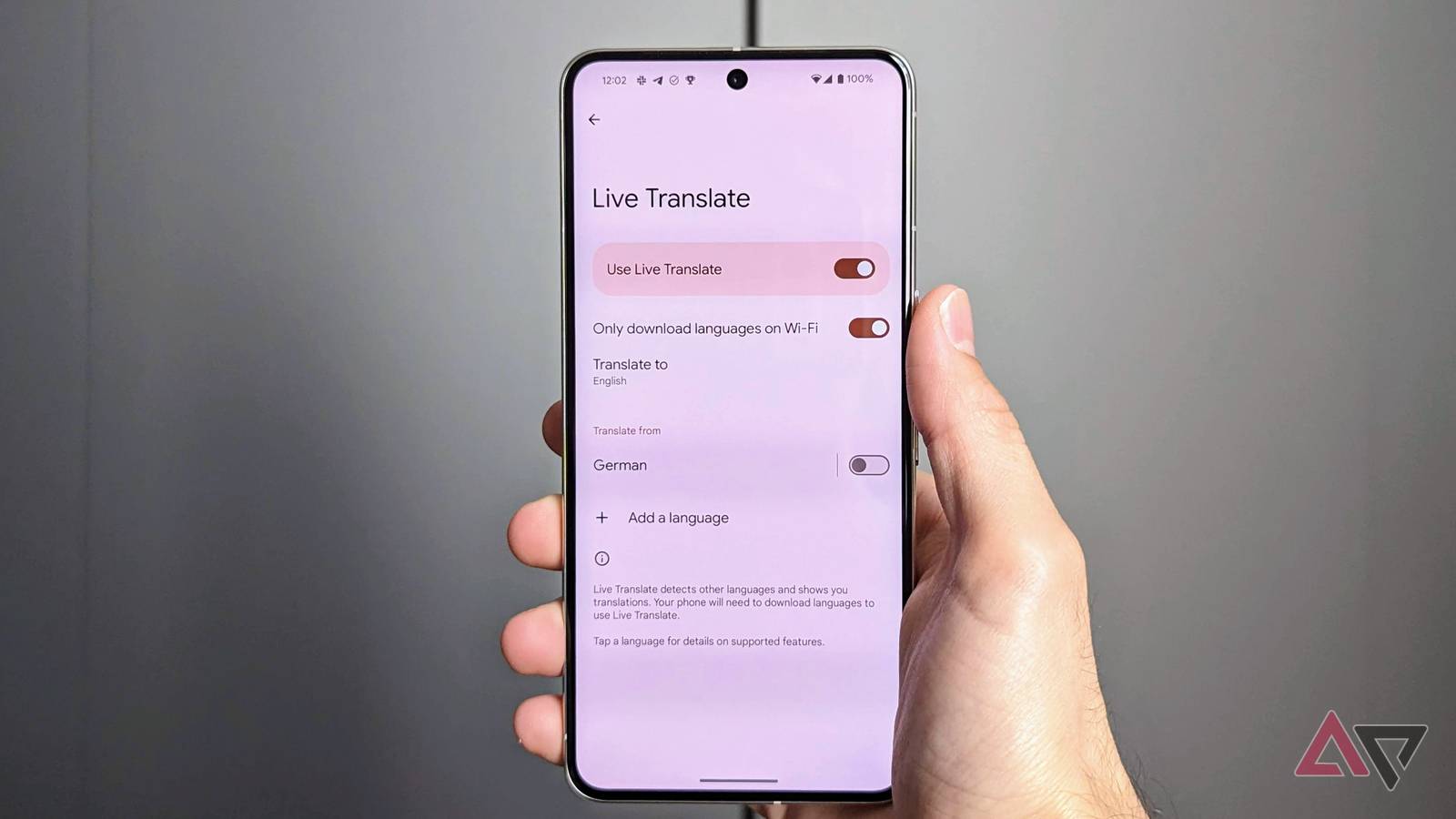 Google Live Translate теперь работает офлайн на смартфонах Pixel Настройки Google Live Translate на смартфоне