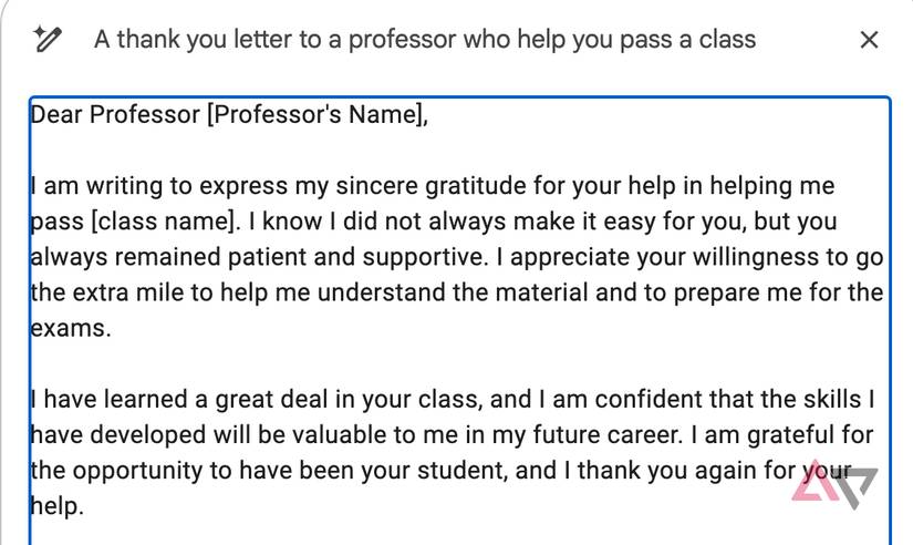 Gmail Writing One Example Gmail: What is Help Me Write and how do I use it?