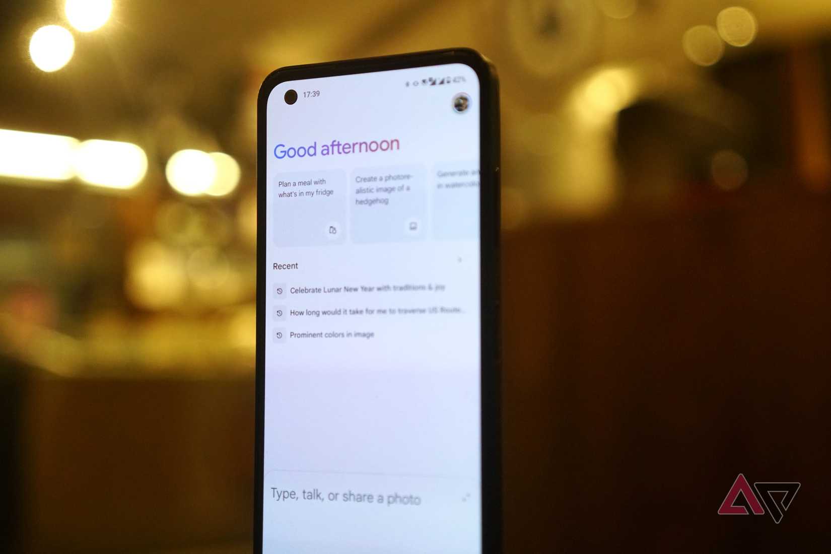 Google Gemini on a smartphone