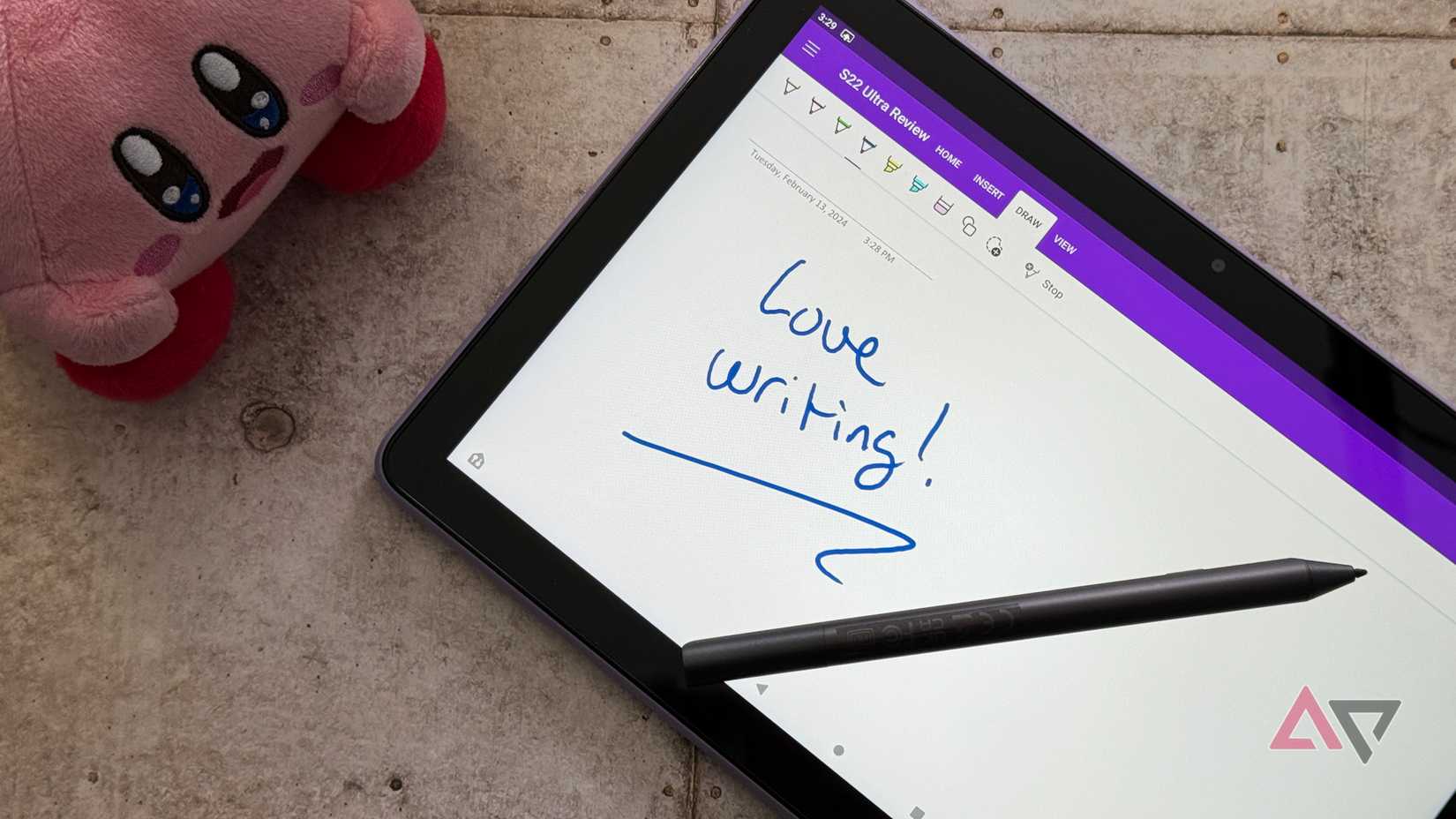 Stylus writing on the Amazon Fire HD 10
