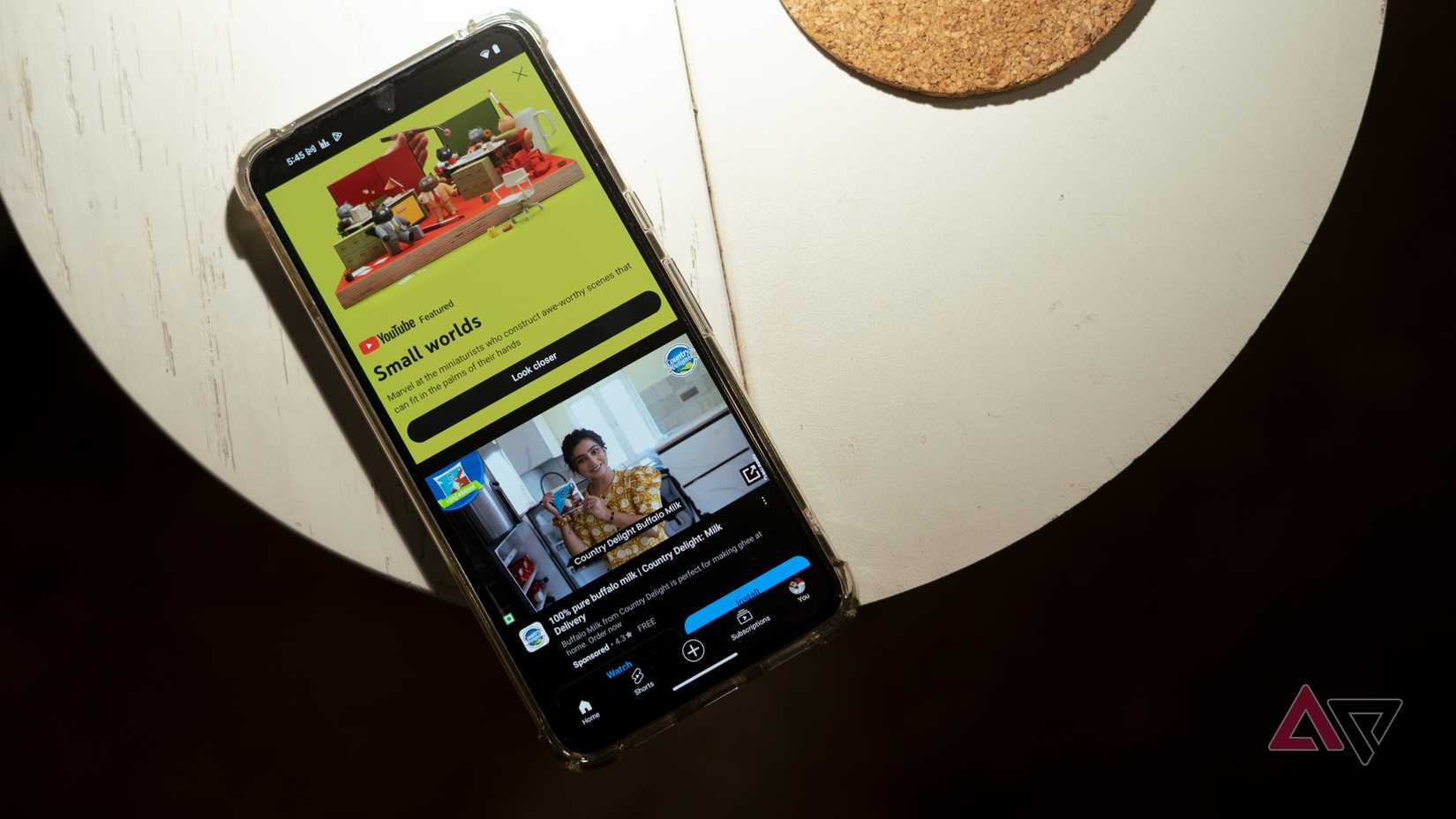 Anúncios no feed inicial do YouTube