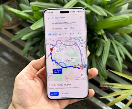image showcasing google maps' multiple stops feature