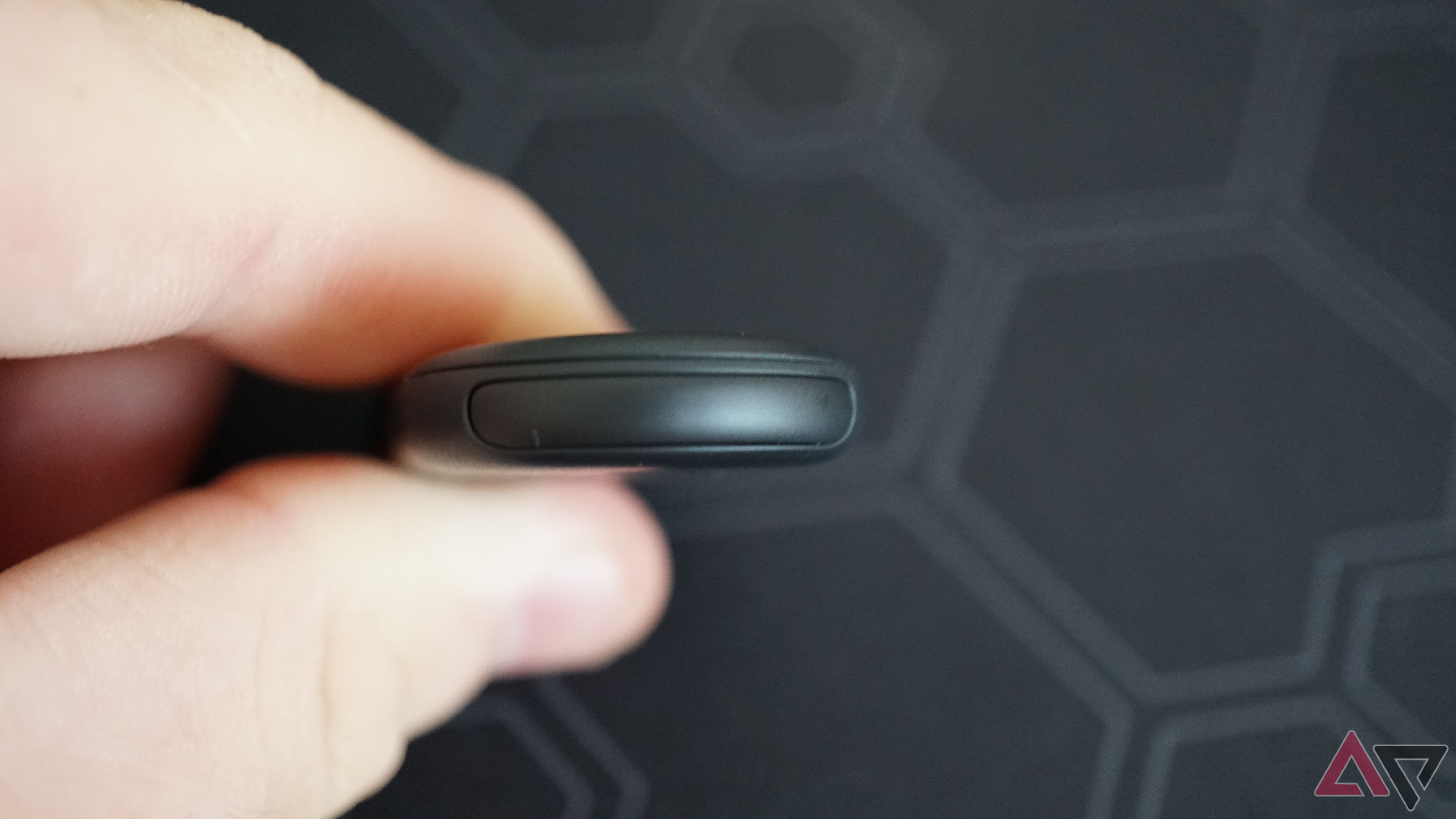 A closeup of the Samsung Galaxy SmartTag 2