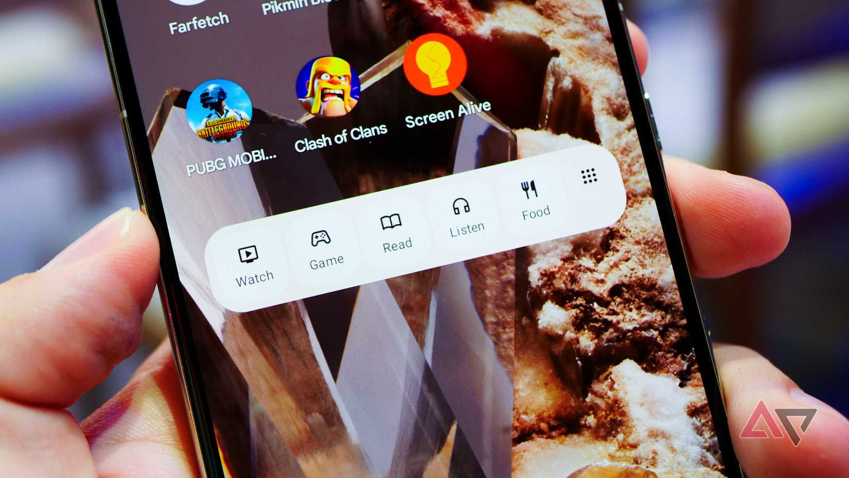 The smaller Collections widget from Google Play on a Pixel 8 Pro