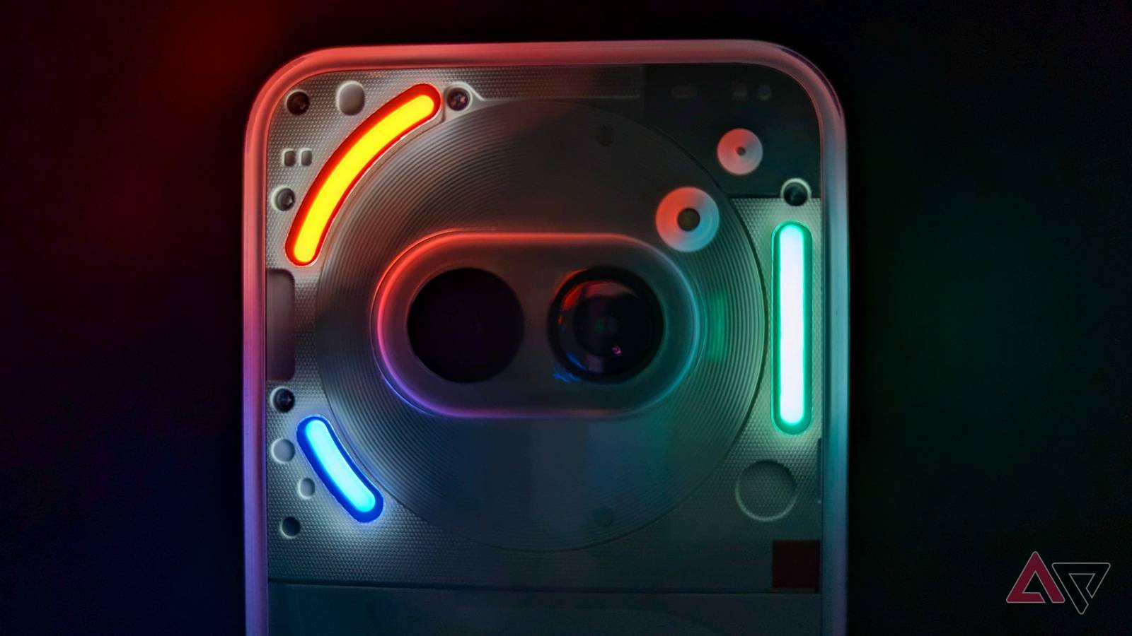 Rear Glass Assembly with Glyph Interface