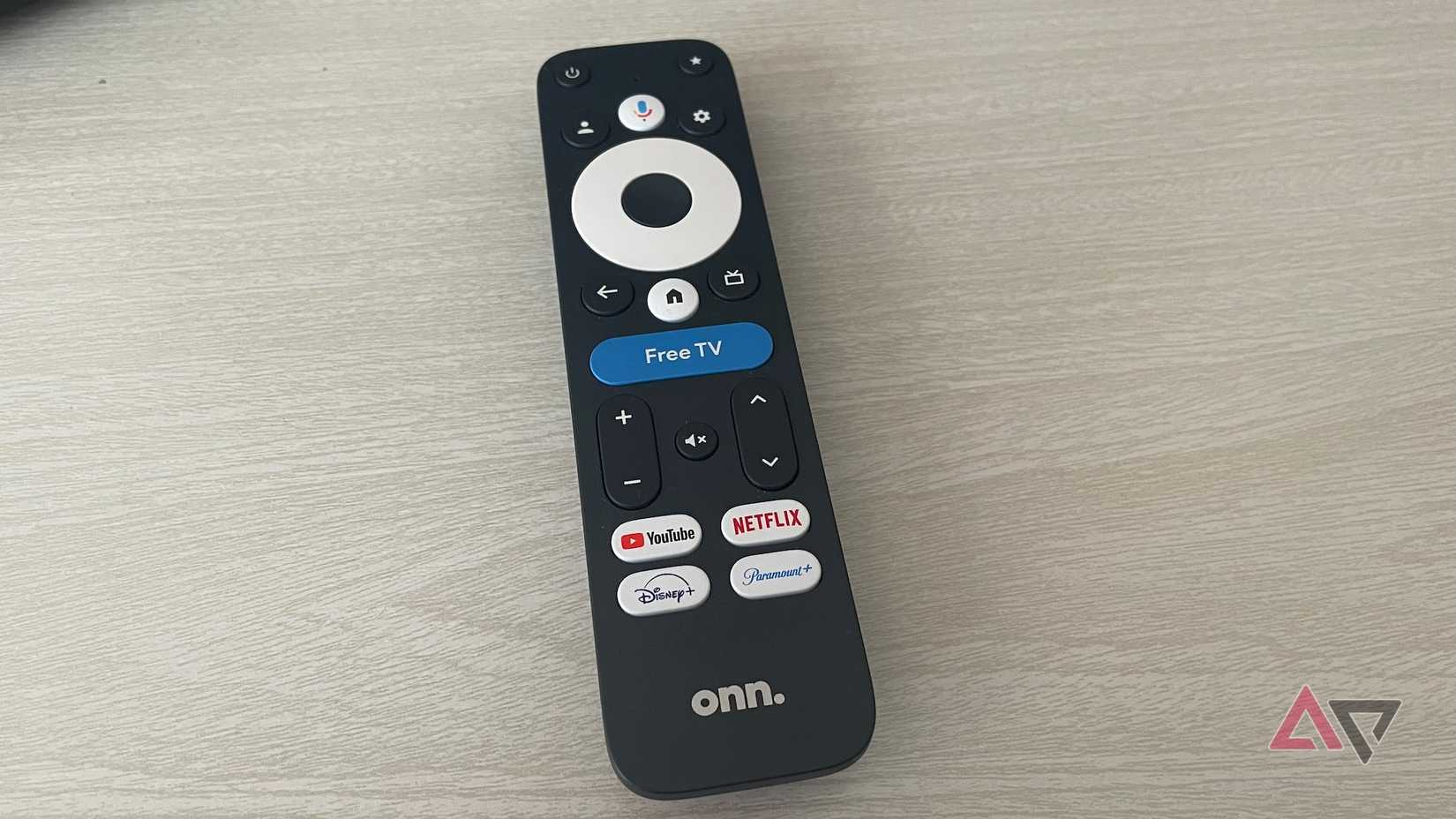 The Onn Google TV 4K Pro remote