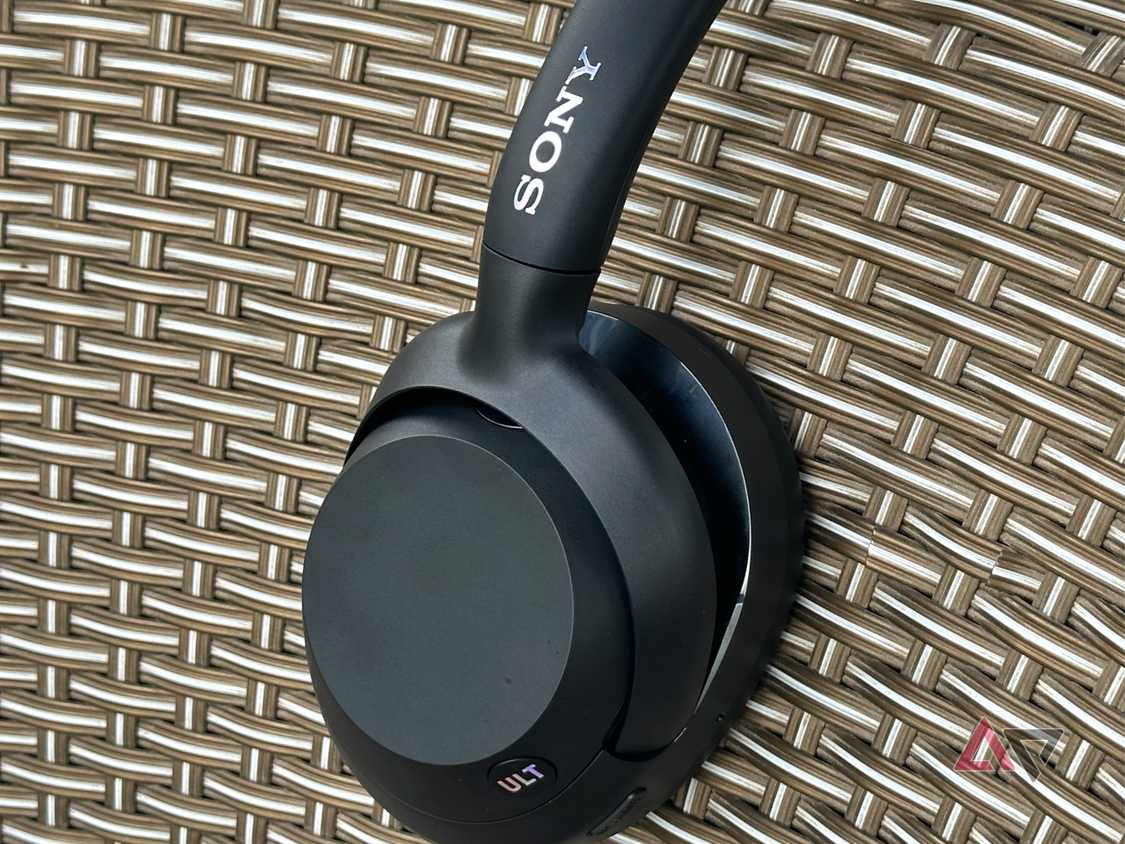 Sony Ult Wear headphones on a netted chair