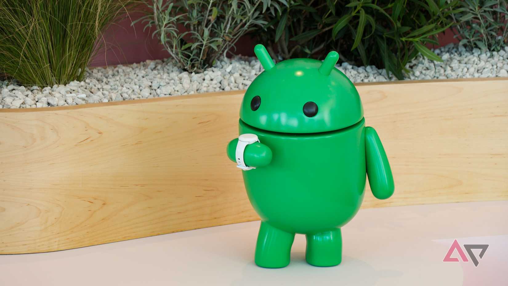Um bot Android verificando seu smartwatch WearOS