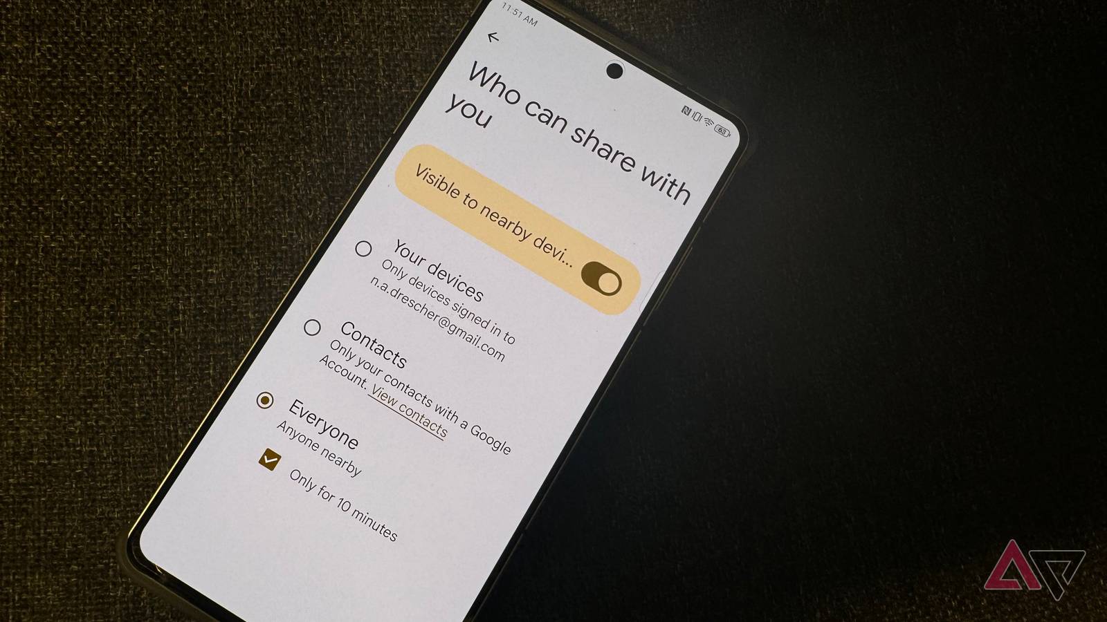 Quick Share's latest update helps you make sure files are safe to accept