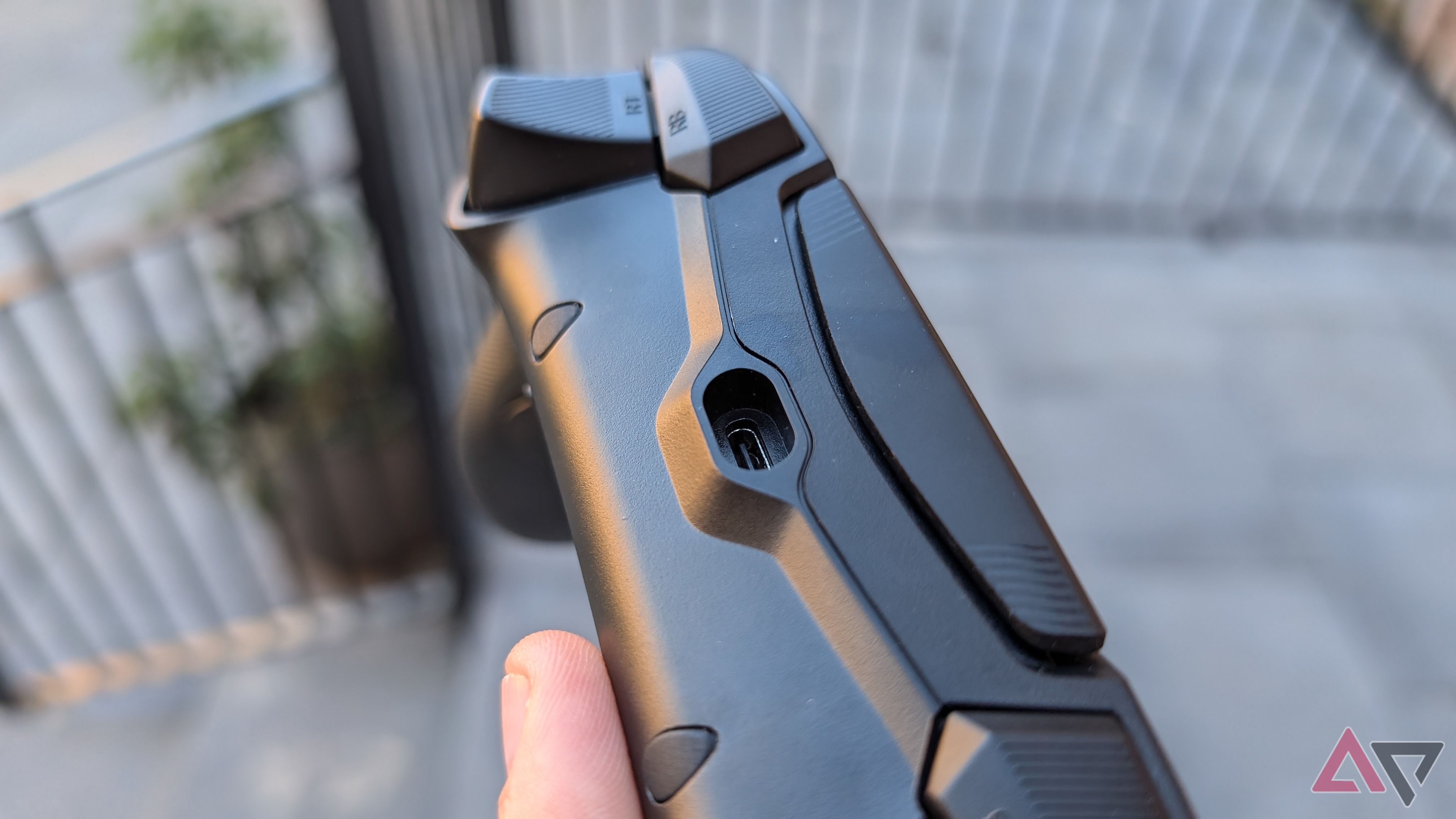 USB-C charging port on black gamesir controller