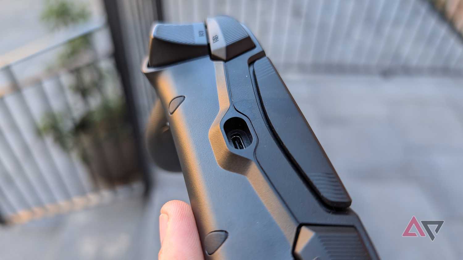 USB-C charging port on black gamesir controller