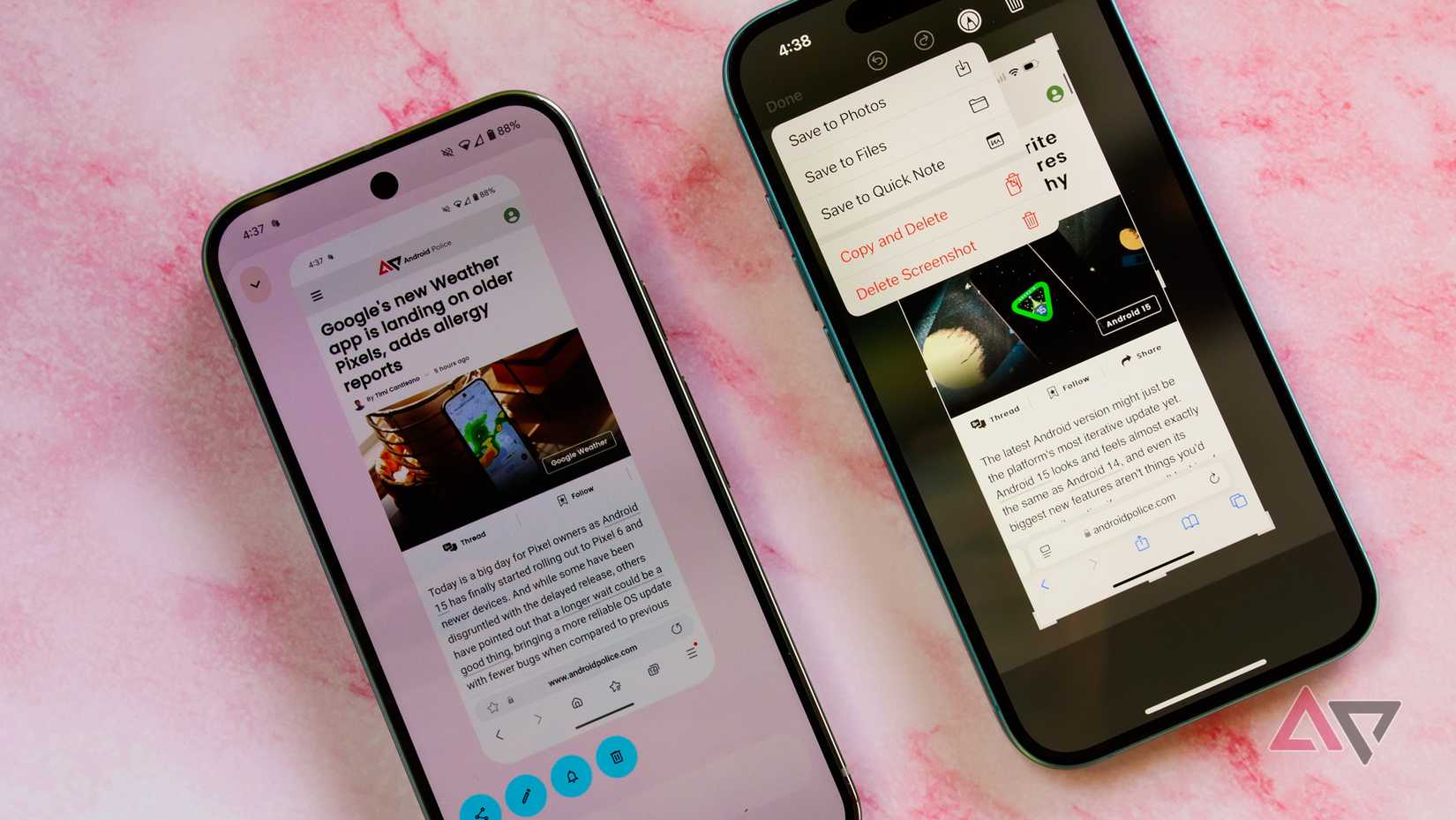 لم أكن أعتقد أنني بحاجة إلى هذا التطبيق حتى حلت الأعياد 1 جهاز iPhone وPixel 9 Pro بجوار بعضهما البعض يعرضان واجهات مستخدم مختلفة للشاشة.