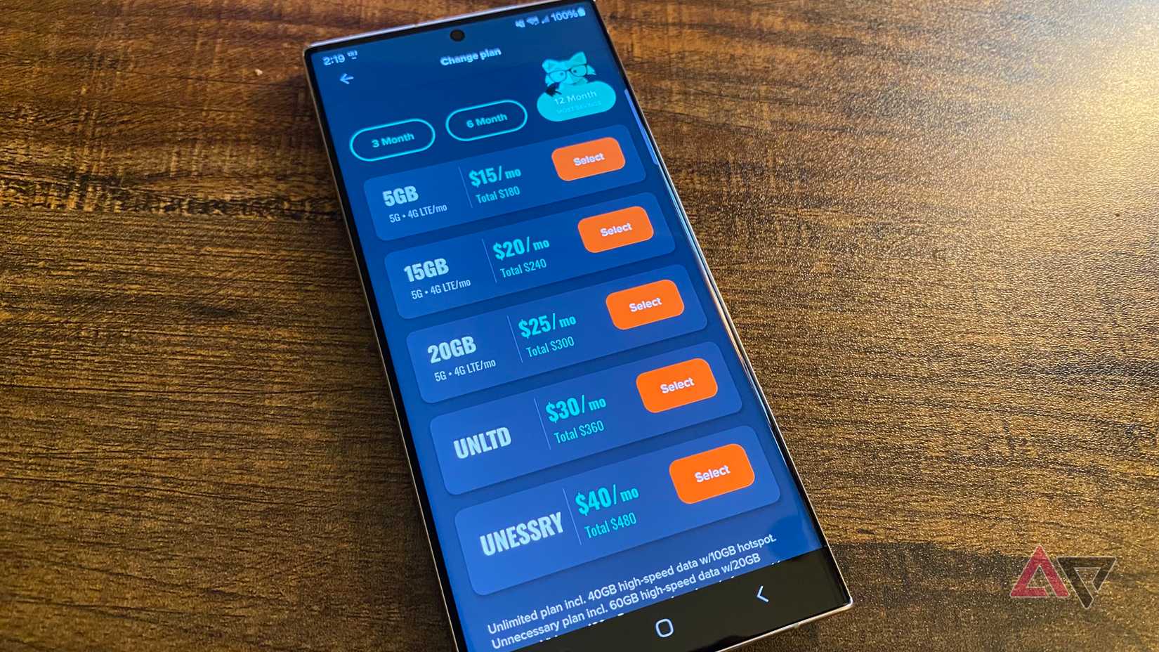 Mint Mobile analisa opções de plano adicionais