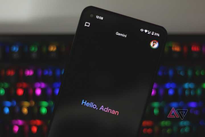 Gemini app on an Android phone